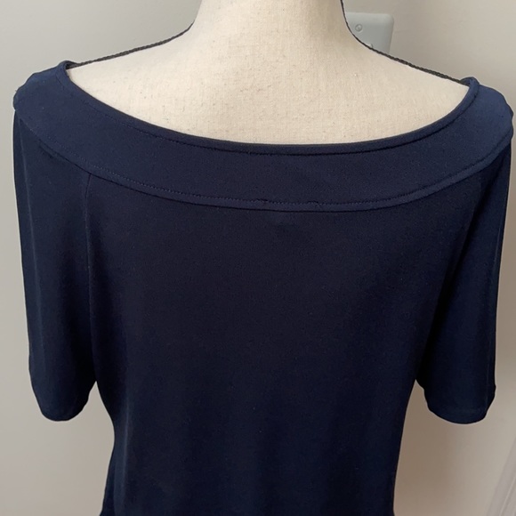 The Limited Navy Short Sleeve Blouse - Picture 12 of 15